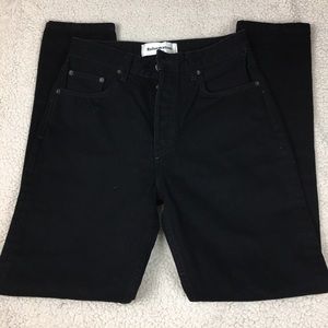 Reformation Skinny French Jeans Pacific Wash Black